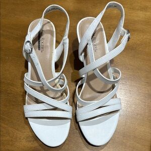 Women's White Strappy Sandals